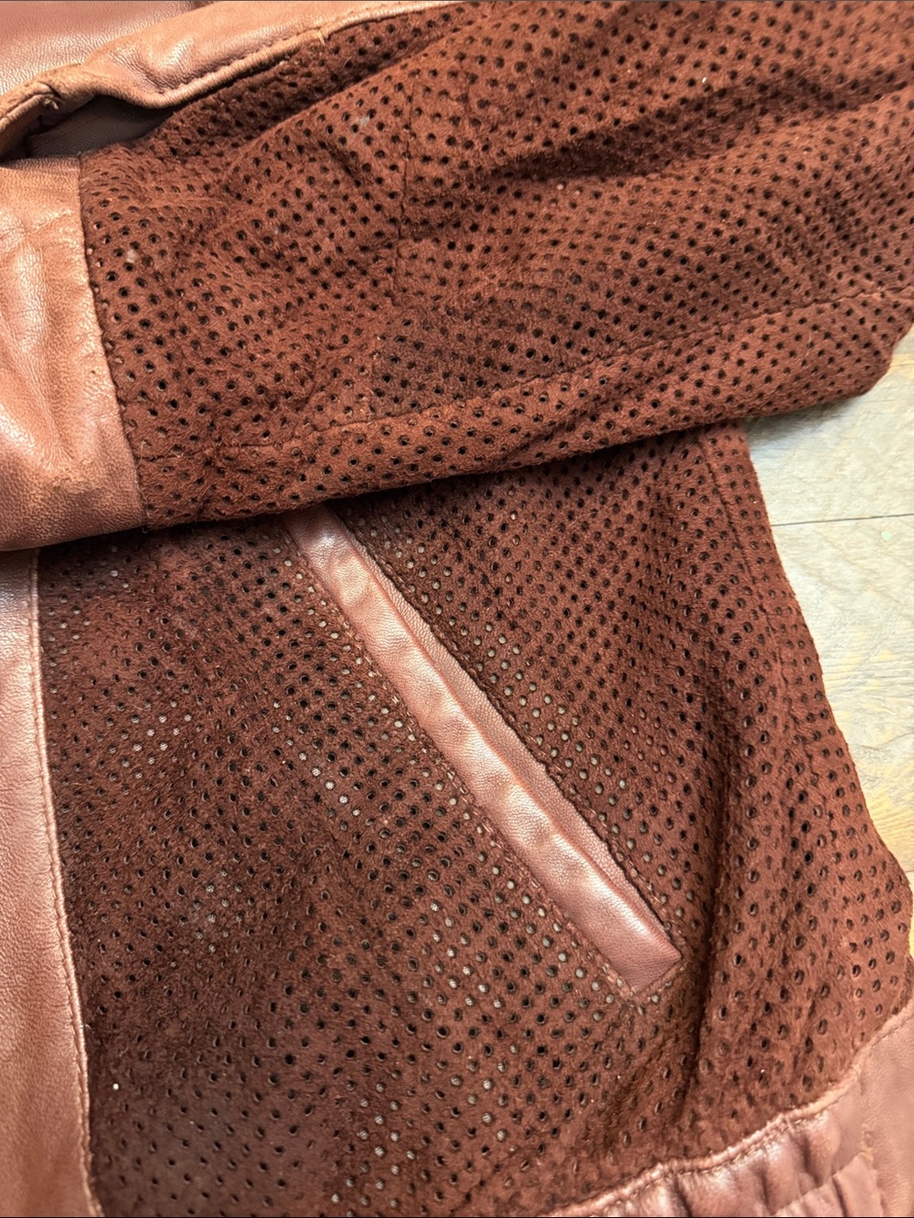 Stunning Vintage 80’s Remy Soft Leather 42 L Jacket with suede features GUC RARE - Picture 4 of 15